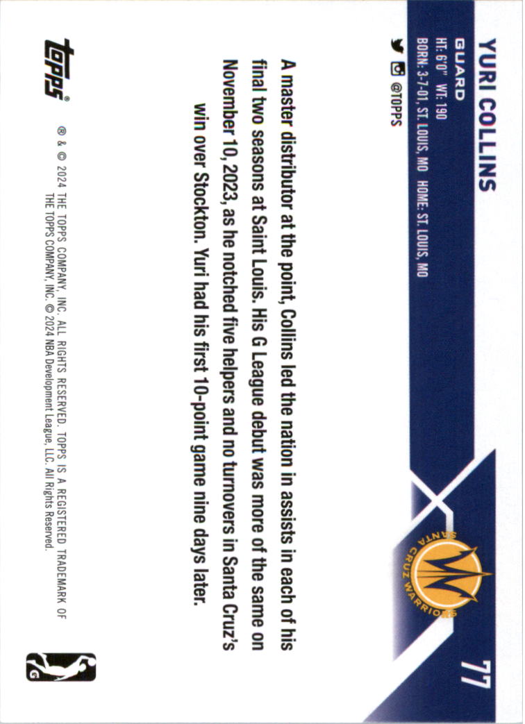 2023-24 Topps G League Basketball Card Pick (Base) - Picture 155 of 201