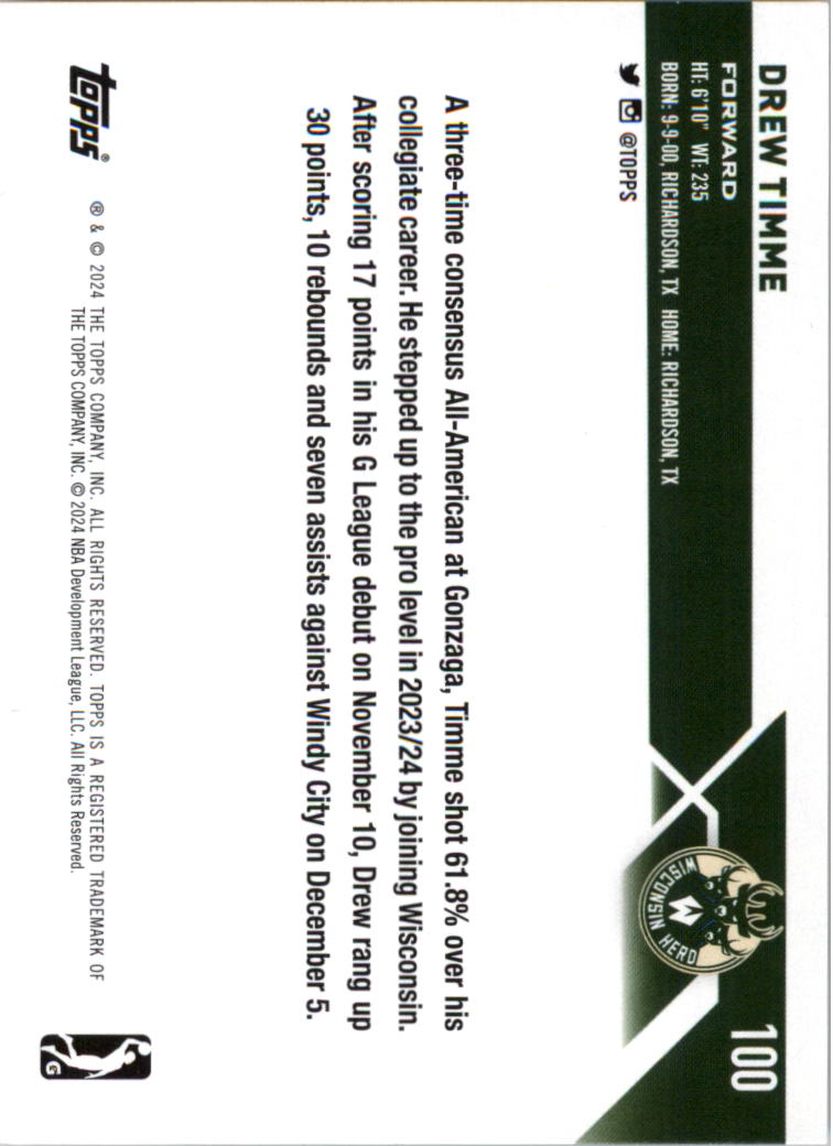 2023-24 Topps G League Basketball Card Pick (Base) - Picture 201 of 201