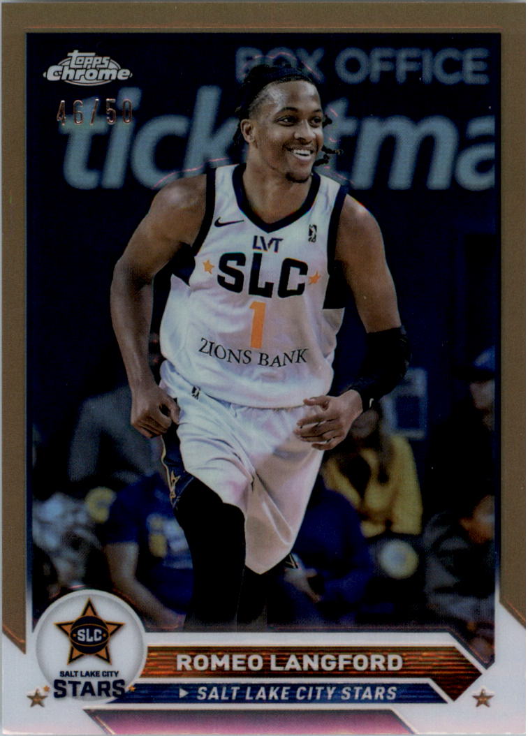 2023-24 Topps Chrome G League Gold Refractors #75 Romeo Langford /50 ...