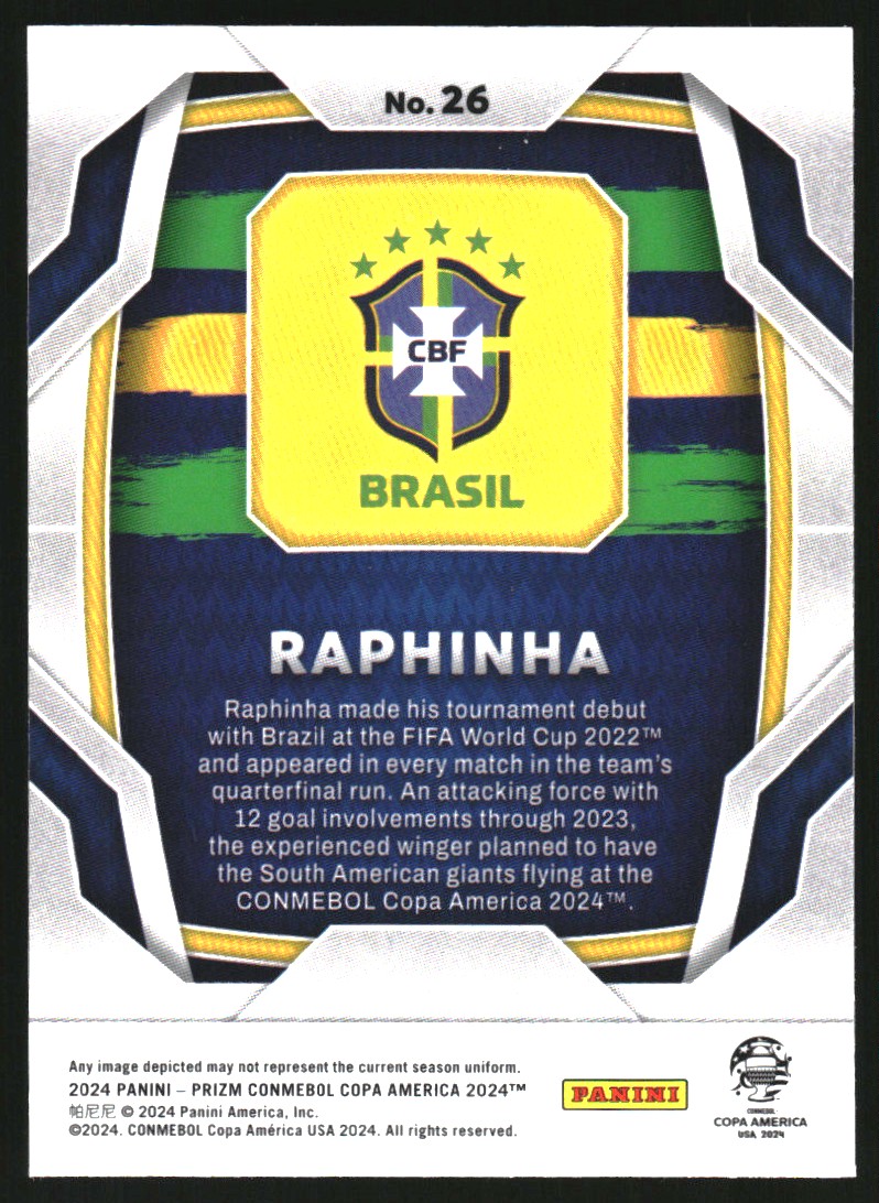 2024 Panini Prizm Copa America #26 Raphinha