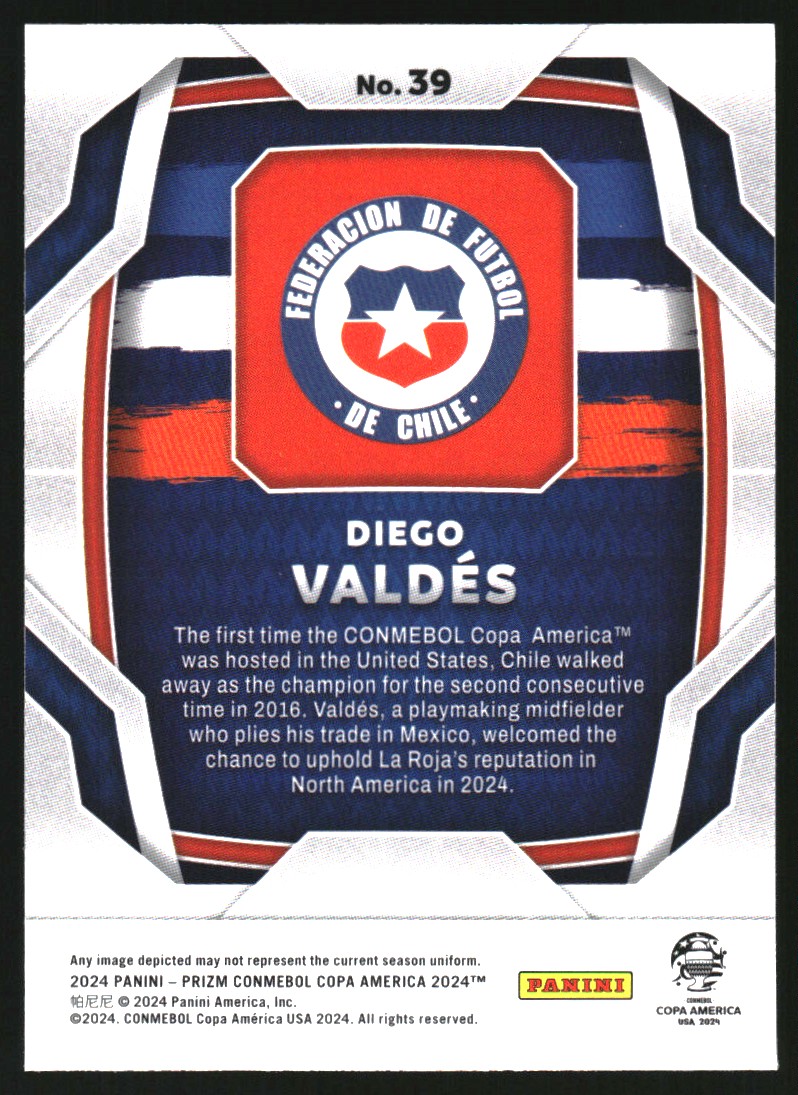 2024 Panini Prizm Copa America #39 Diego Valdes