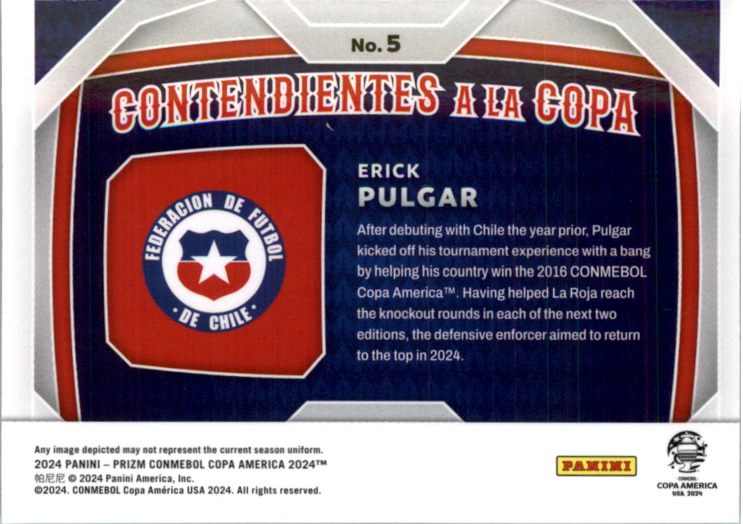 2024 Panini Prizm Copa America Contendientes a la Copa Soccer Card Pick (Insert) - Picture 9 of 53