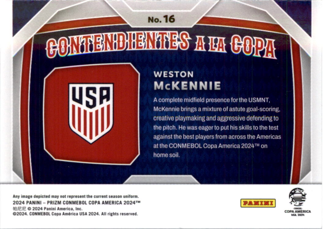 2024 Panini Prizm Copa America Contendientes a la Copa Soccer Card Pick (Insert) - Picture 25 of 53