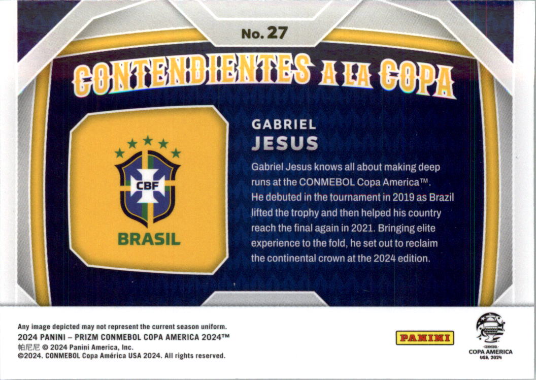 2024 Panini Prizm Copa America Contendientes a la Copa Soccer Card Pick (Insert) - Picture 31 of 53