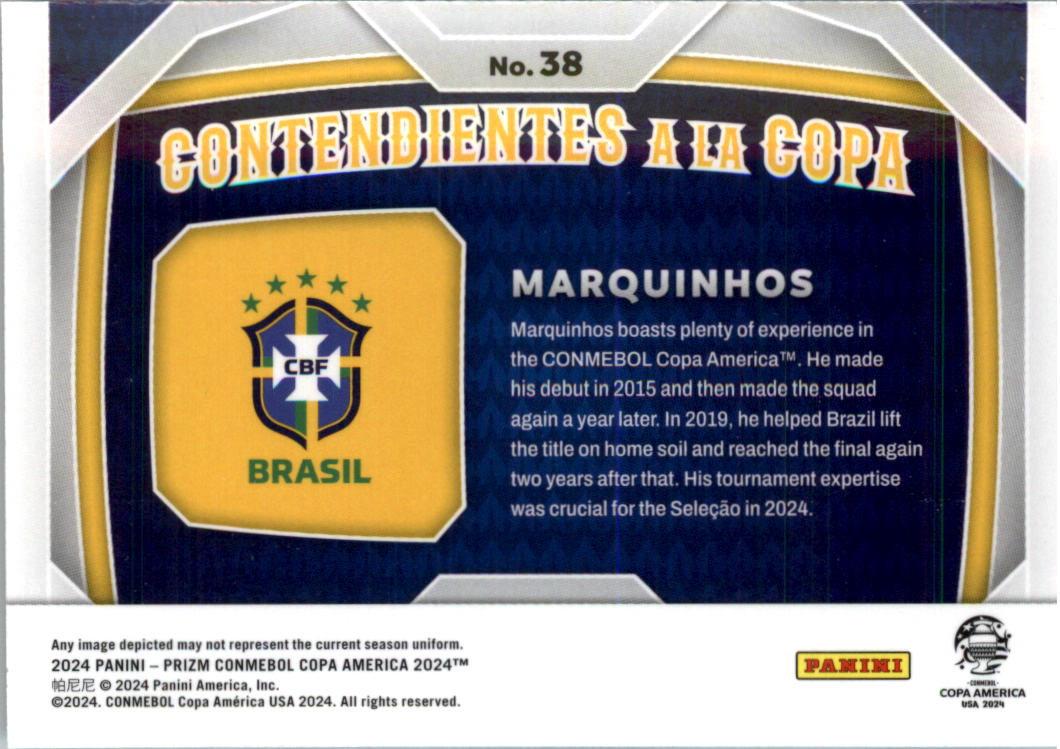 2024 Panini Prizm Copa America Contendientes a la Copa Soccer Card Pick (Insert) - Picture 37 of 53