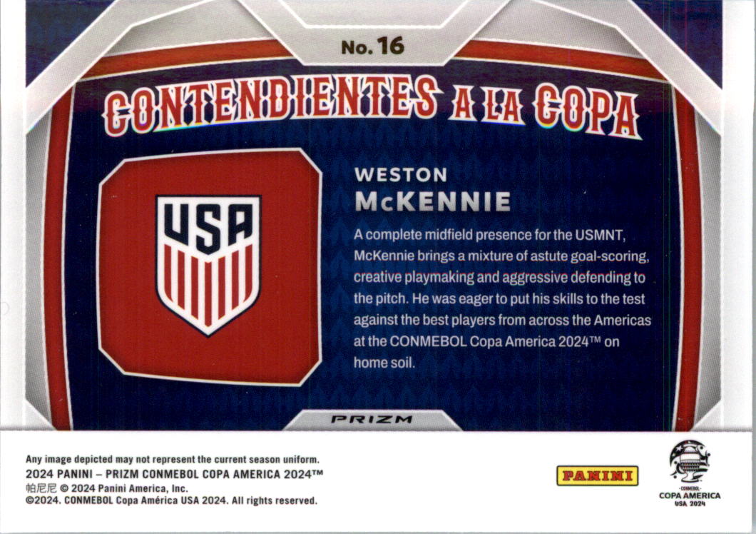 2024 Panini Prizm Copa America Contendientes a la Copa Soccer Card Pick (Insert) - Picture 49 of 53