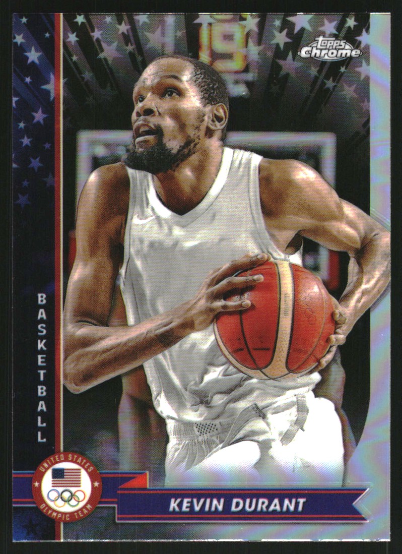 2024 Topps Chrome U.S. Olympic and Paralympic Hopefuls Refractors #66 Kevin Durant
