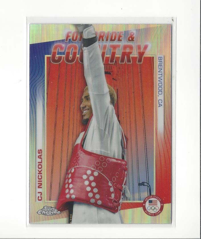 2024 Topps Chrome US Olympic Hopefuls For Pride and Country Singles - You Choose - Picture 6 of 11