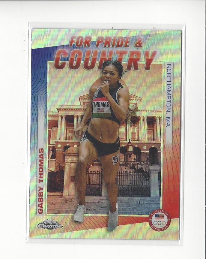 2024 Topps Chrome US Olympic Hopefuls For Pride and Country Singles - You Choose - Picture 9 of 11