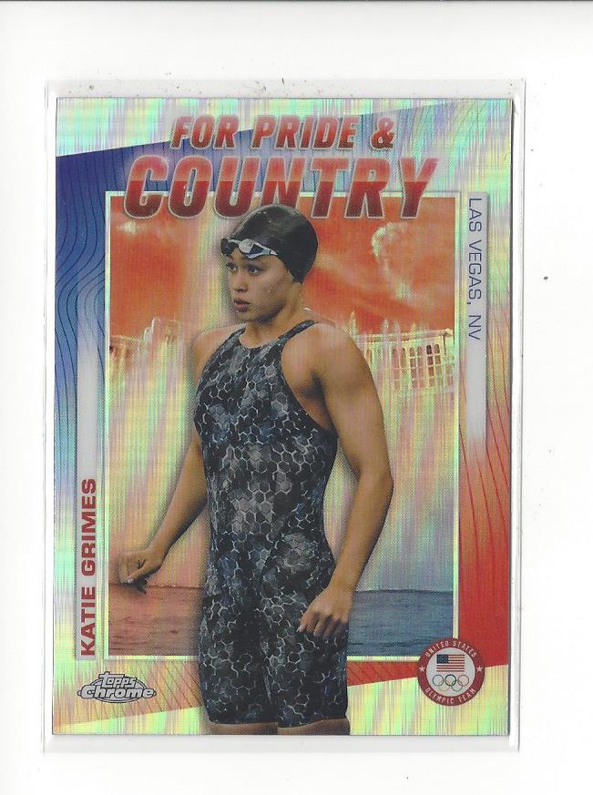 2024 Topps Chrome US Olympic Hopefuls For Pride and Country Singles - You Choose - Picture 10 of 11