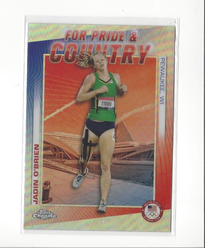 2024 Topps Chrome US Olympic Hopefuls For Pride and Country Singles - You Choose - Picture 11 of 11