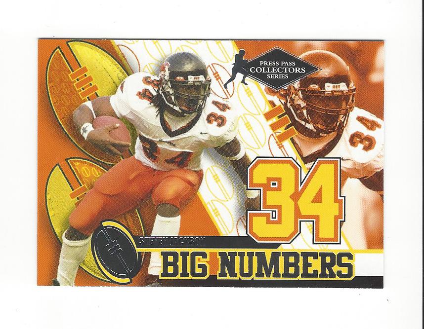 2004 Press Pass Big Numbers Collectors Series #BN9 Steven Jackson