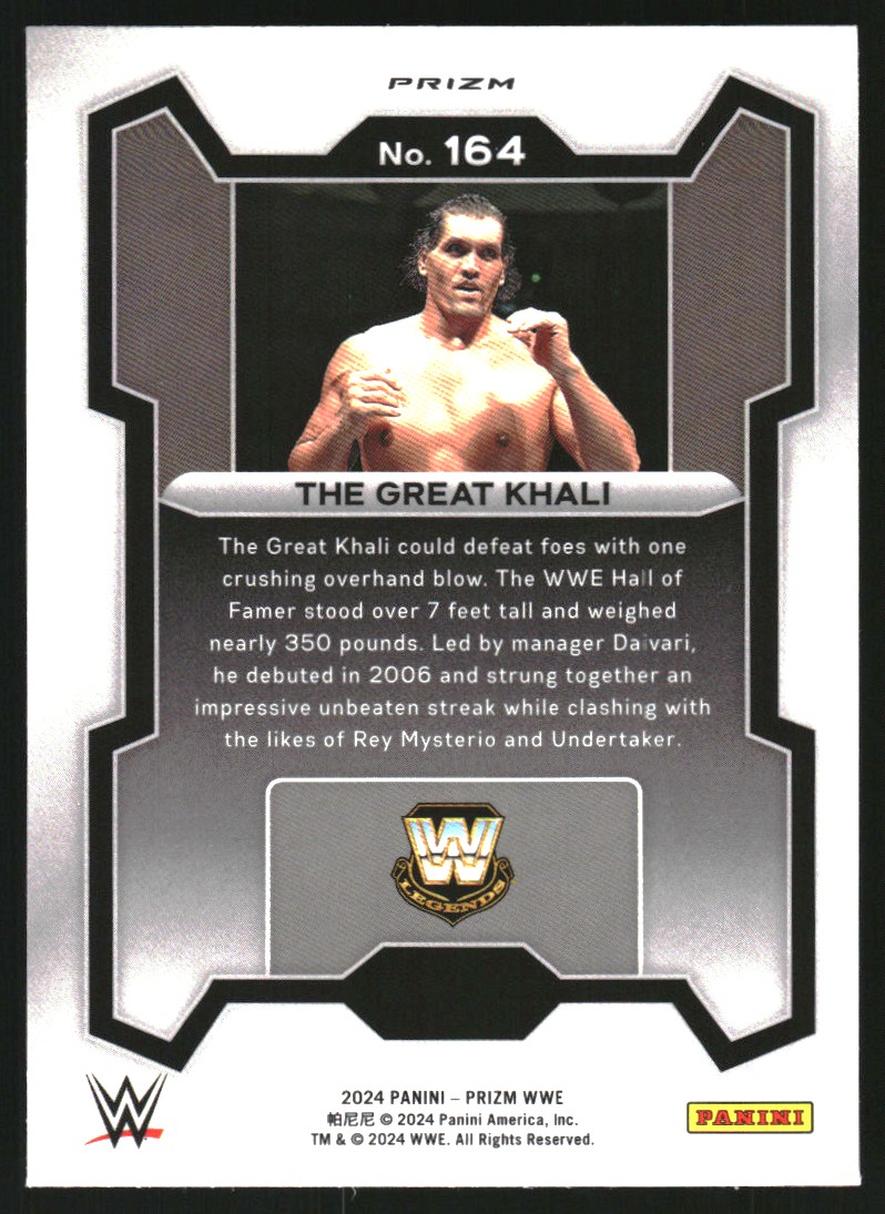 2024 Panini Prizm WWE Prizms Ice #164 The Great Khali