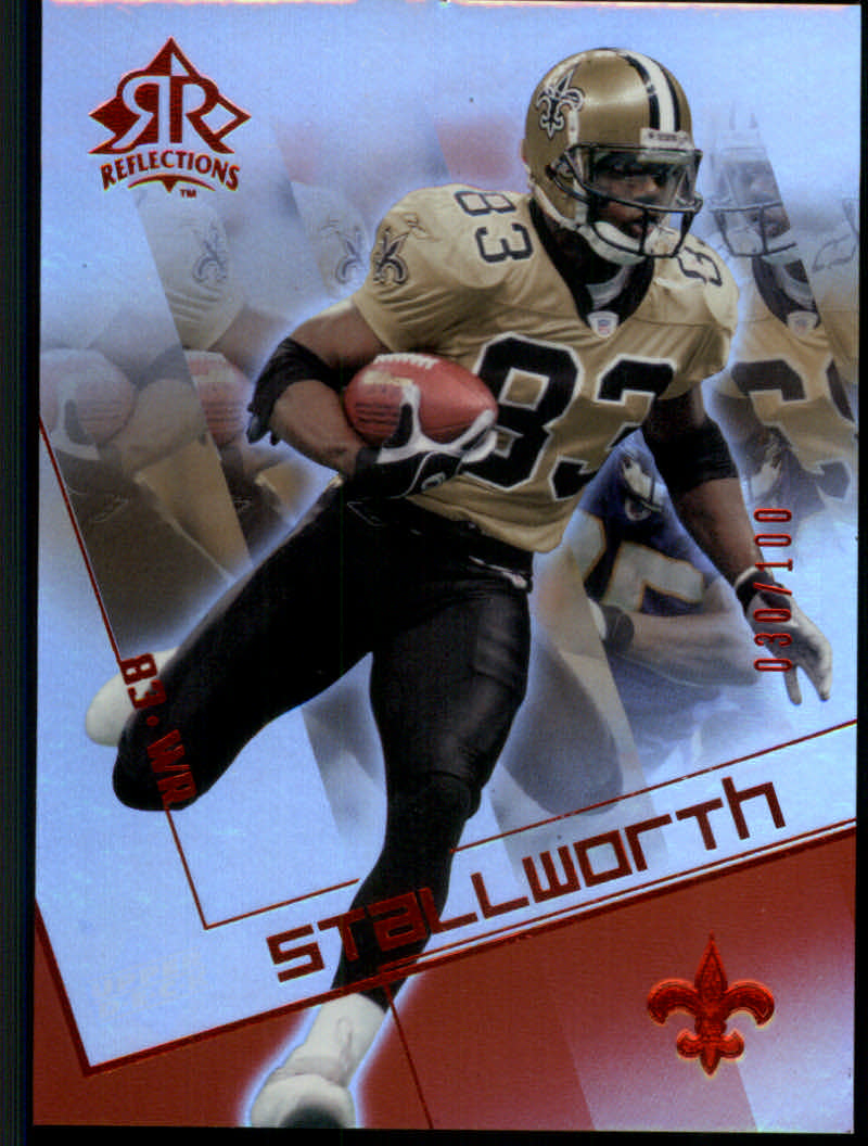 2004 Reflections (Upper Deck) Football "Green and Red" Parallel Cards - Picture 6 of 9
