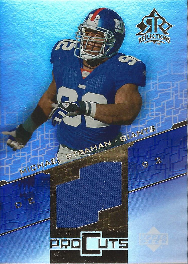 2004 Reflections Pro Cuts Jerseys Gold #PCMS Michael Strahan