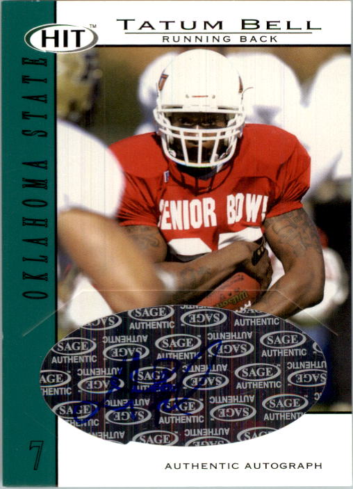 2004 SAGE HIT Autographs Emerald #A27 Tatum Bell