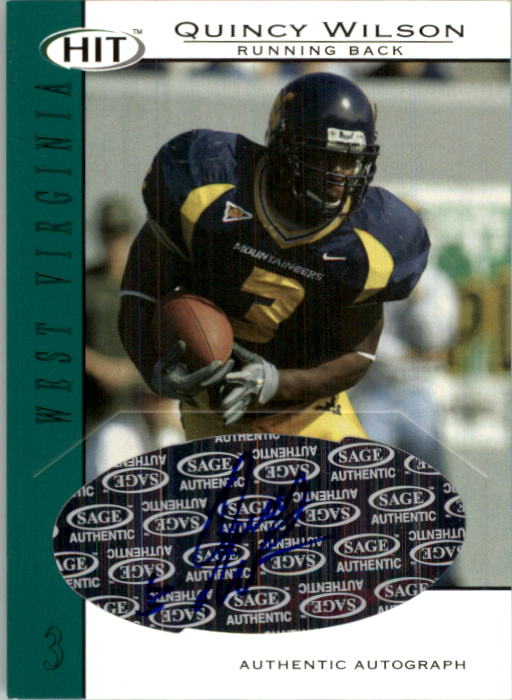 2004 SAGE HIT Autographs Emerald #A43 Quincy Wilson