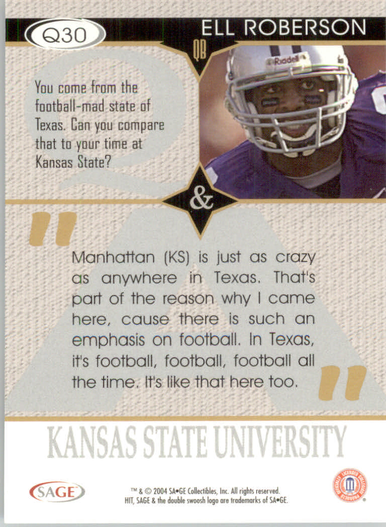 2004 Sage HIT Football "Insert" Cards - Picture 47 of 56