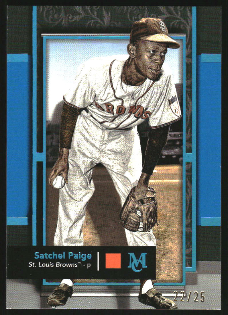 2024 Topps Museum Collection Blue Topaz #18 Satchel Paige /25