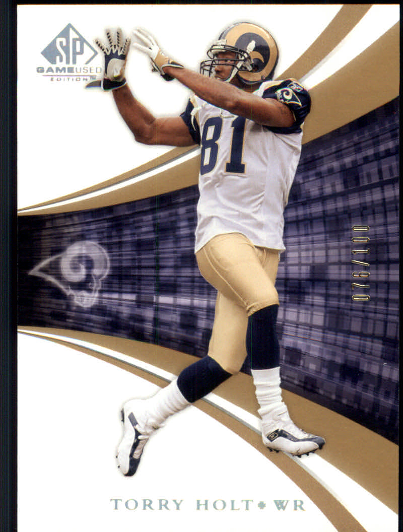 2004 SP Game Used Edition (Upper Deck) Football "Gold" Parallel Cards - Picture 4 of 9