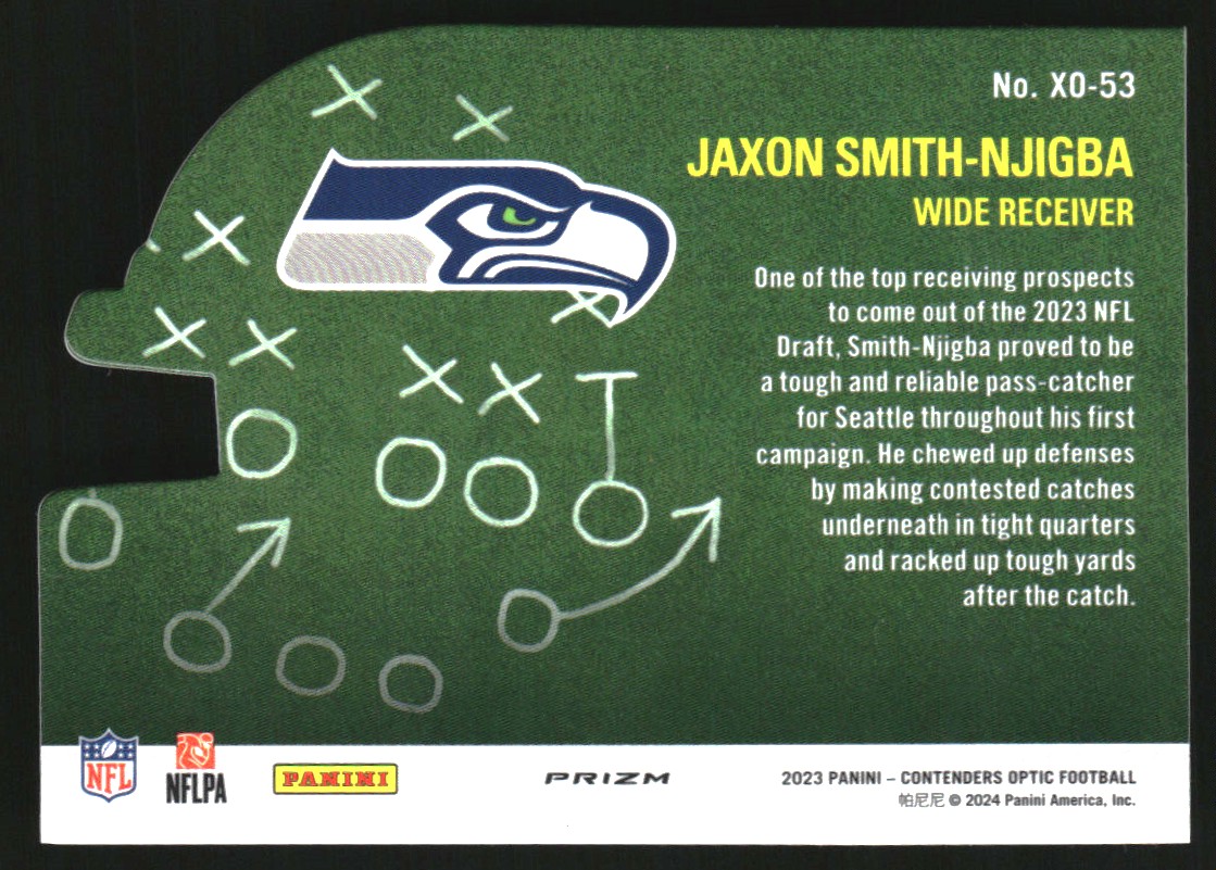 2023 Panini Contenders Optic Xs and Os #53 Jaxon Smith-Njigba