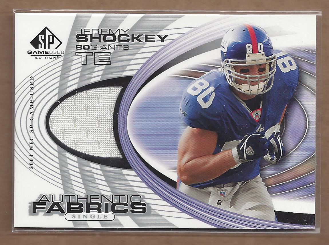 2004 SP Game Used Edition Authentic Fabric #AFJS Jeremy Shockey
