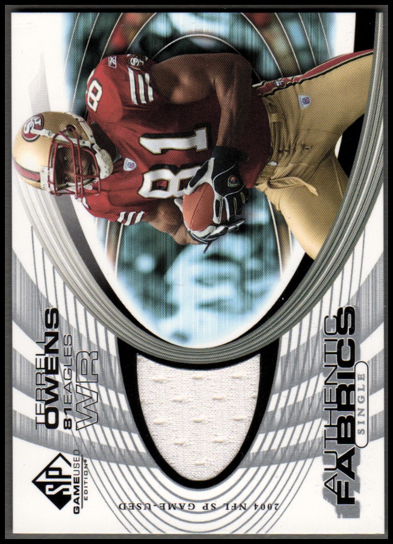 2004 SP Game Used Edition Authentic Fabric #AFTO Terrell Owens