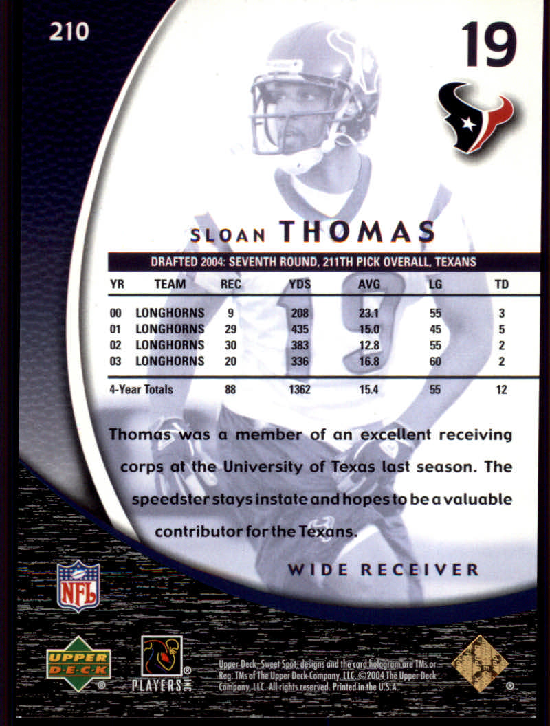 2004 Sweet Spot (Upper Deck) Football "Gold and Silver" Parallel Cards - Picture 11 of 25