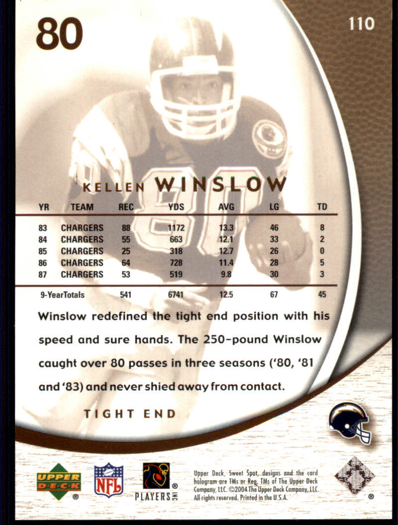 2004 Sweet Spot (Upper Deck) Football "Gold and Silver" Parallel Cards - Picture 21 of 25