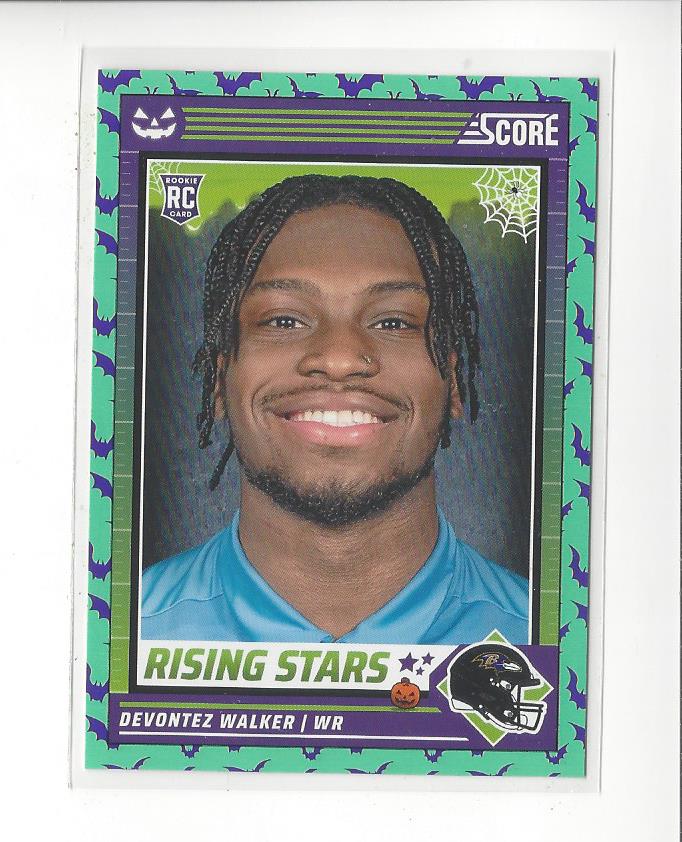 2024 Score Football Halloween Bats Rising Stars Rookie RC Singles - You Choose