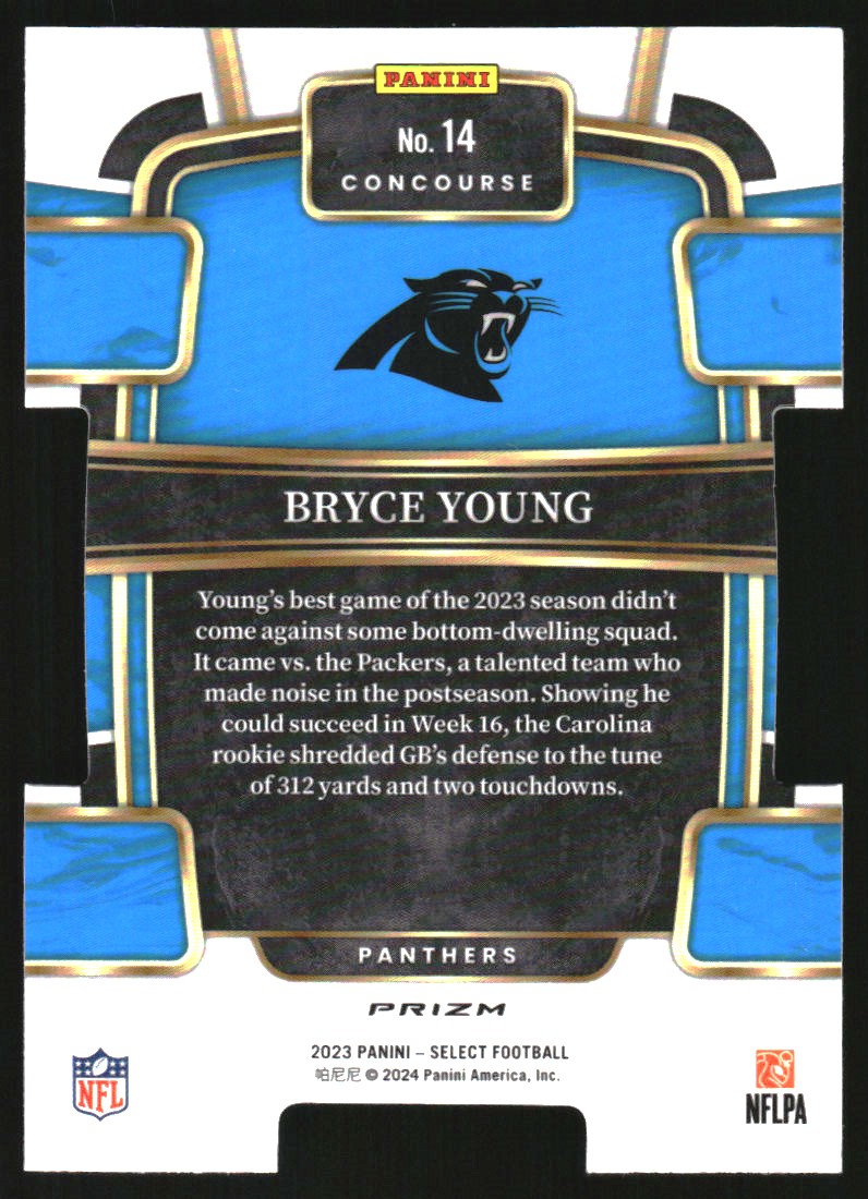 2023 Select Prizm Silver Die Cut #14 Bryce Young
