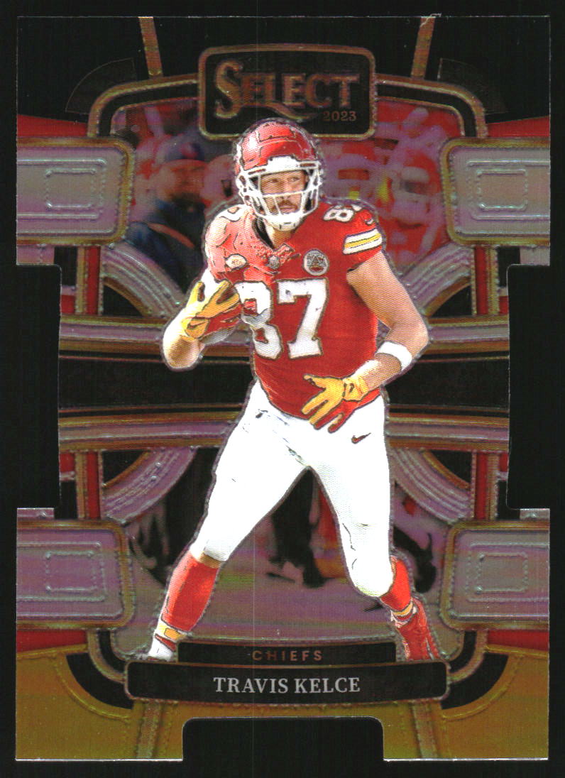 2023 Select Prizm Black and Gold Die Cut #50 Travis Kelce