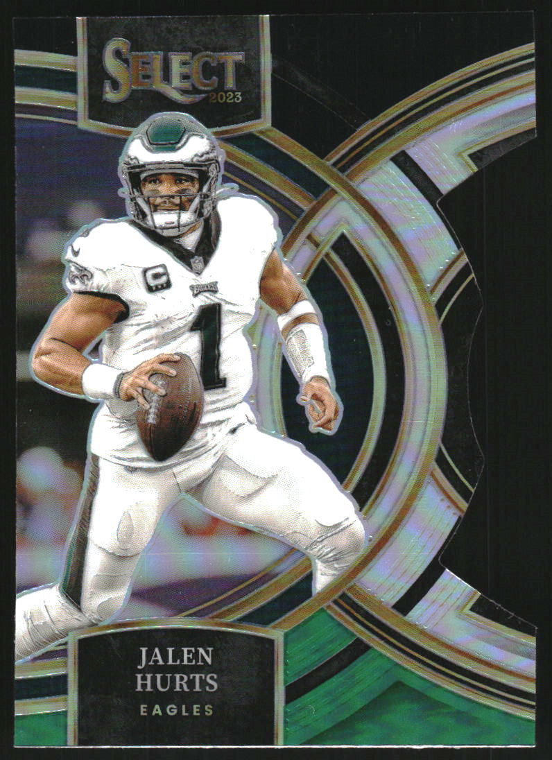 2023 Select Prizm Black and Green Die Cut #184 Jalen Hurts