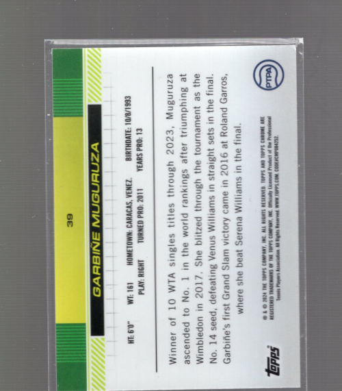 B5545- 2024 Topps Chrome Tennis Asst Insert Cards -You Pick- 15+ FREE US SHIP - Picture 318 of 374