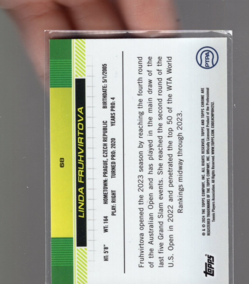 B5545- 2024 Topps Chrome Tennis Asst Insert Cards -You Pick- 15+ FREE US SHIP - Picture 320 of 374