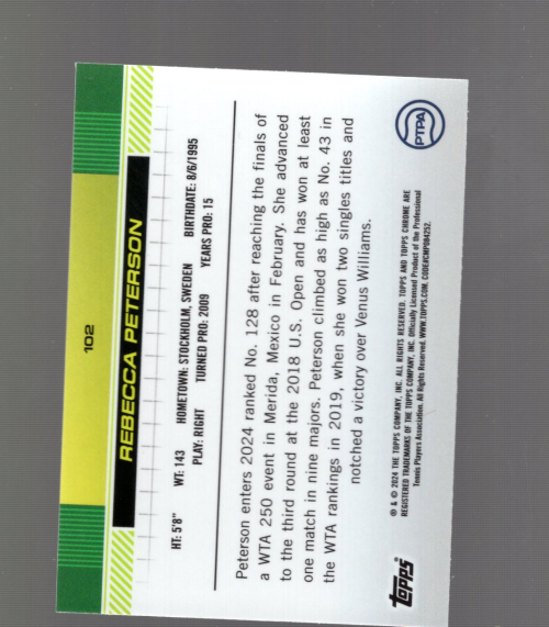 B5545- 2024 Topps Chrome Tennis Asst Insert Cards -You Pick- 15+ FREE US SHIP - Picture 222 of 374
