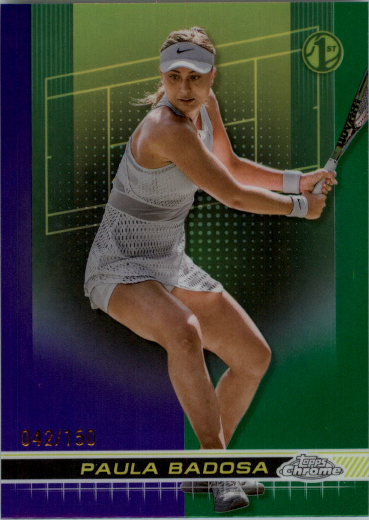 2024 Topps Chrome Tennis Purple Green Refractors Tennis Card Pick (Inserts) - Picture 16 of 49