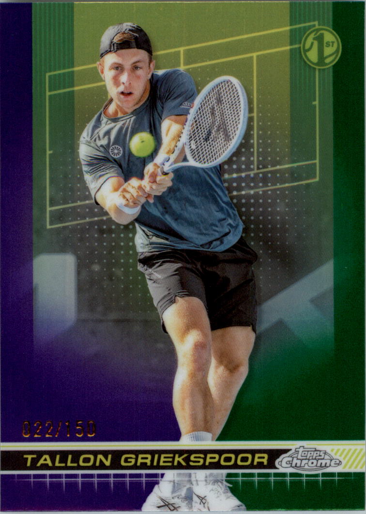 2024 Topps Chrome Tennis Purple Green Refractors Tennis Card Pick (Inserts) - Picture 32 of 49