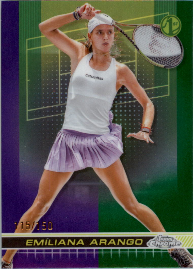2024 Topps Chrome Tennis Purple Green Refractors Tennis Card Pick (Inserts) - Picture 34 of 49