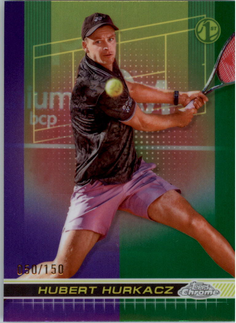 2024 Topps Chrome Tennis Purple Green Refractors Tennis Card Pick (Inserts) - Picture 38 of 49