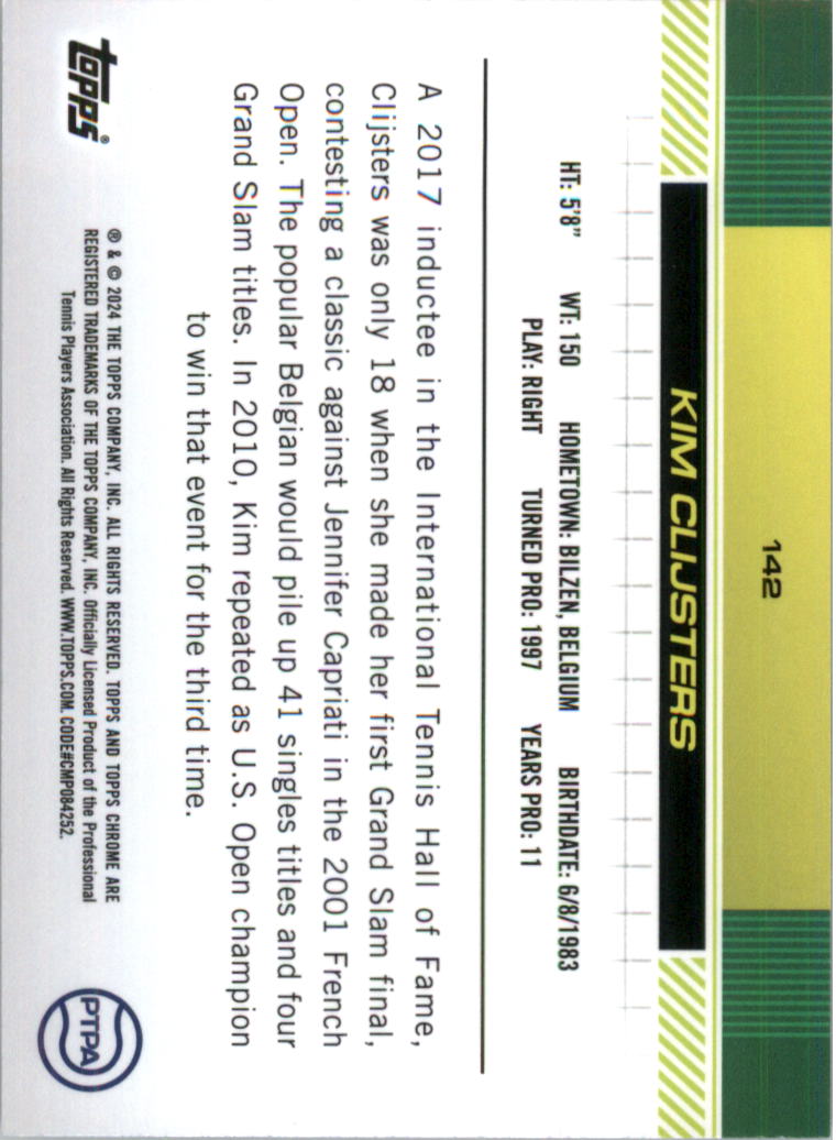 2024 Topps Chrome Tennis Purple Green Refractors Tennis Card Pick (Inserts) - Picture 45 of 49