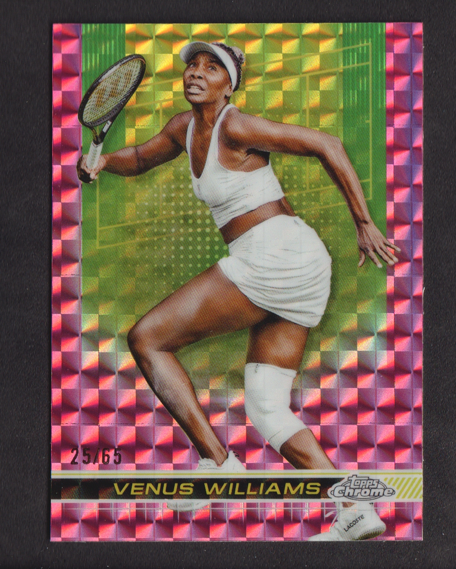 2024 Topps Chrome Tennis Pink Geometric Refractors Parallel Cards Pick from List - Bild 8 von 9