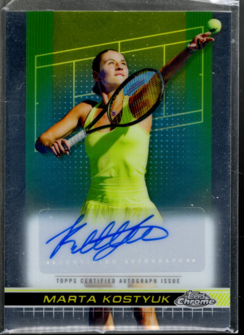 B5545- 2024 Topps Chrome Tennis Autographs I #TCAMKK Marta Kostyuk