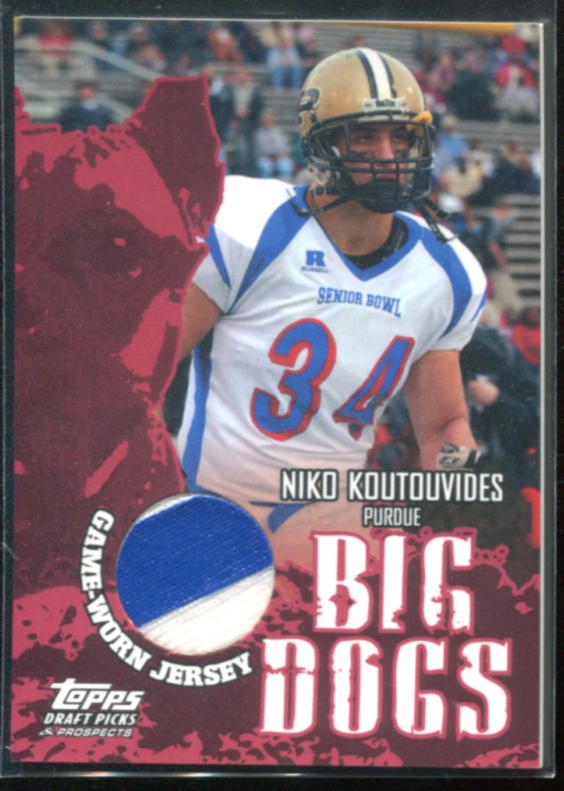 2004 Topps Draft Picks and Prospects Big Dog Relics #BDNK Niko Koutouvides H