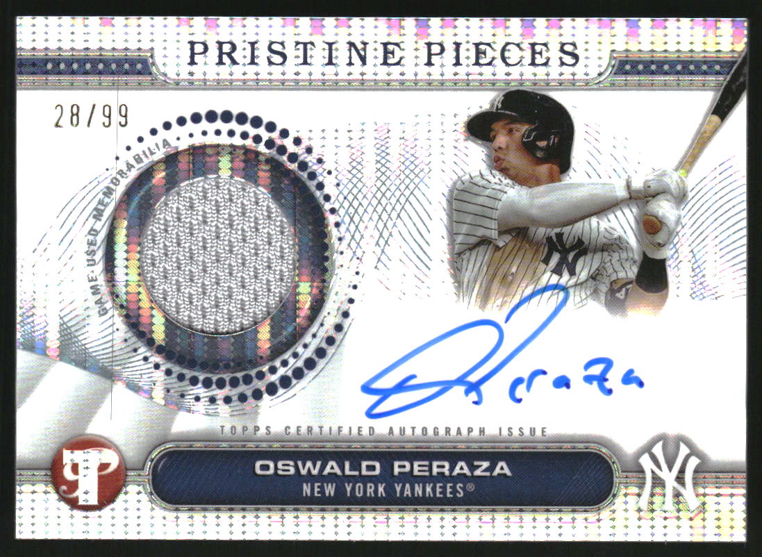 2020 Bowman Chrome Sapphire Purple Oswald Peraza PROSPECT /10 #BD 