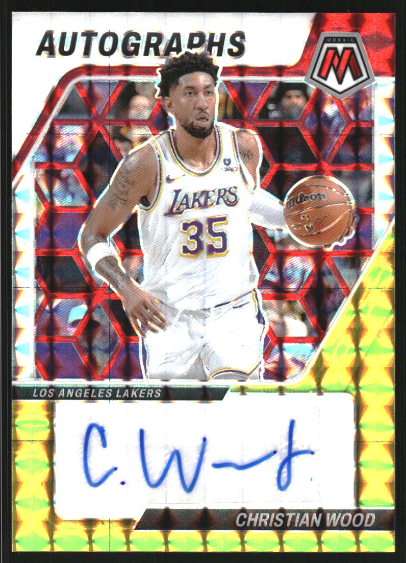 2023-24 Panini Mosaic Autographs Mosaic Choice #23 Christian Wood Auto