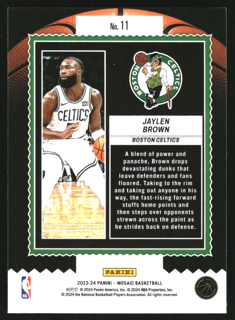 2023-24 Panini Mosaic Jam Masters #11 Jaylen Brown