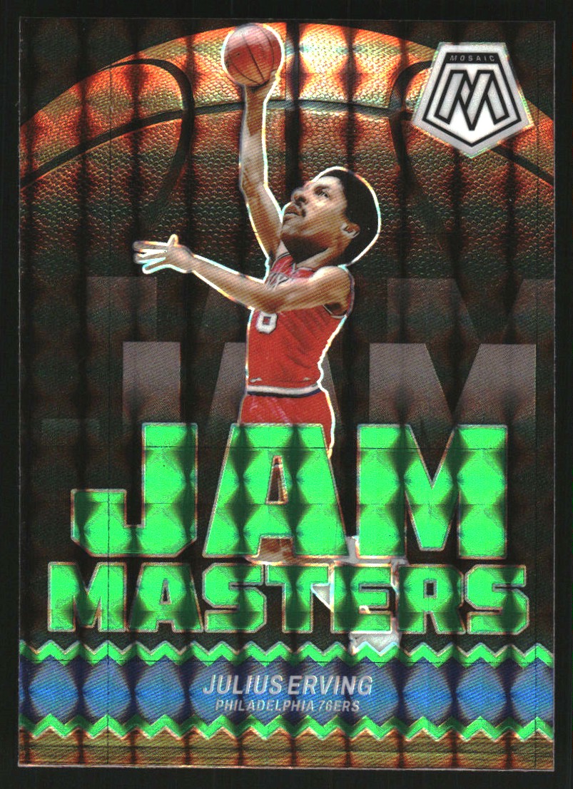 2023-24 Panini Mosaic Jam Masters Mosaic Green #9 Julius Erving