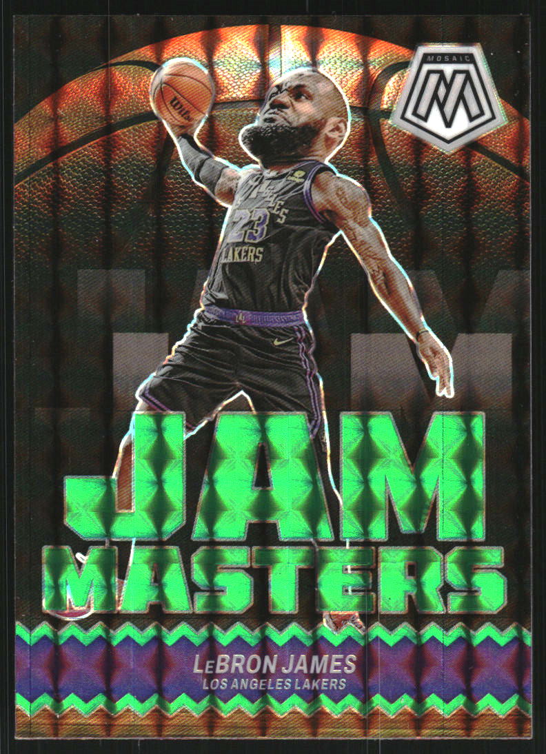 2023-24 Panini Mosaic Jam Masters Mosaic Green #14 LeBron James
