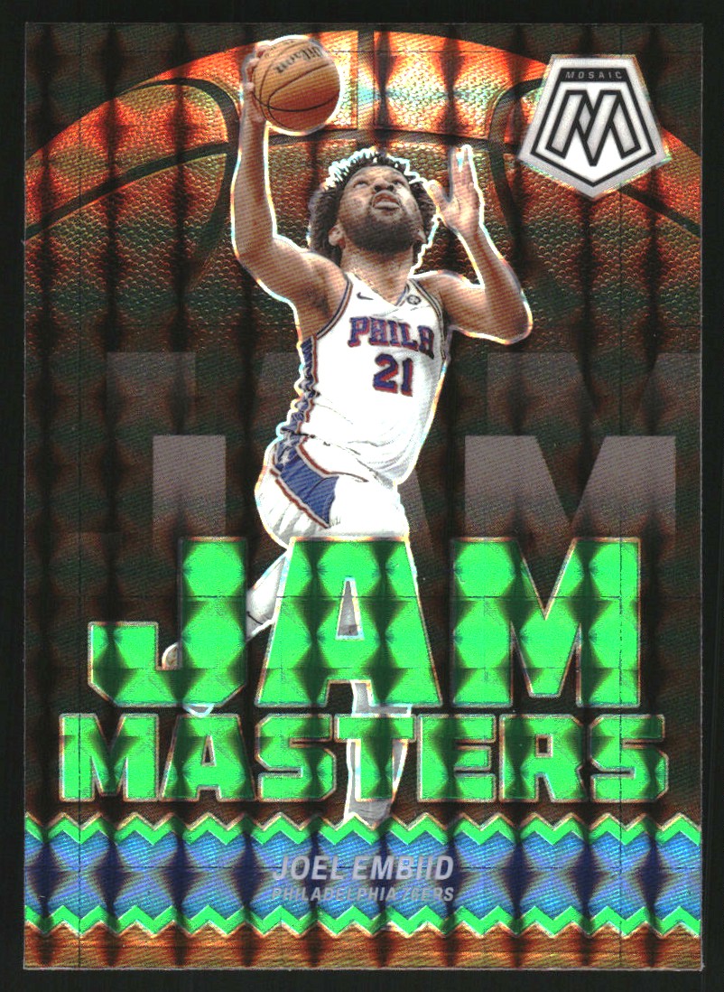 2023-24 Panini Mosaic Jam Masters Mosaic Green #20 Joel Embiid